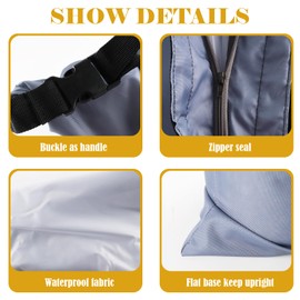 Lolytama 2 Pack Bird Seed Storage Container,10 lb Travel Bird Food Storage Bag,Outdoor Portable Wild Bird Seed Container Bag,Outdoor Feeding for PetBirds Parakeets Finches Food Meal Storage