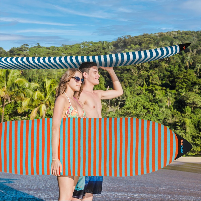 SUN CUBE Surfboard Sock Cover, Protective Surf Bag for Surfing