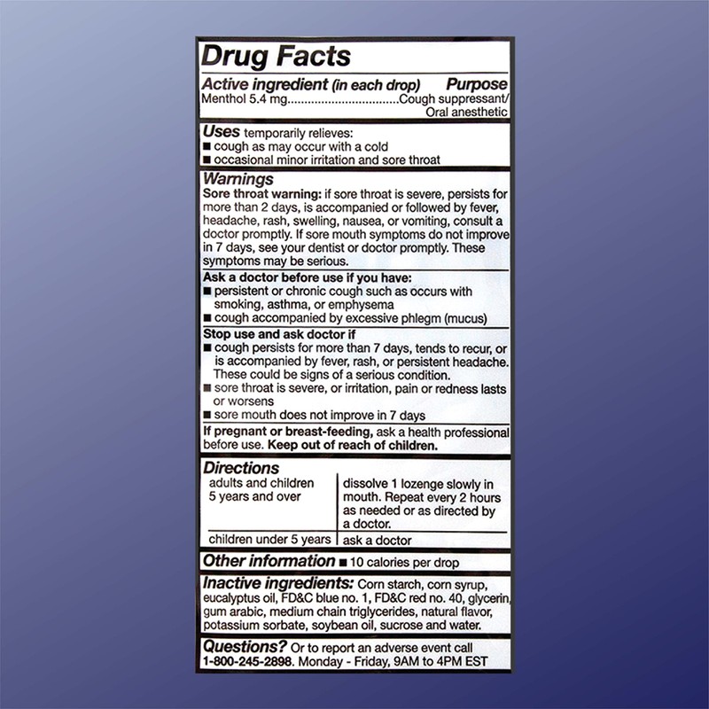 Quality Choice Cough Drop Menthol Eucalyptus 30 Drops