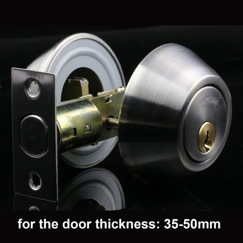 Qrity 1 PCS Single Cylinder Security Lock/Deadbolt, Bilateral Lock with