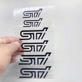STI Subaru Brake Caliper Sticker WRX STI BRZ Crossover XV Waterproof Cool High Temperature Resistant Black