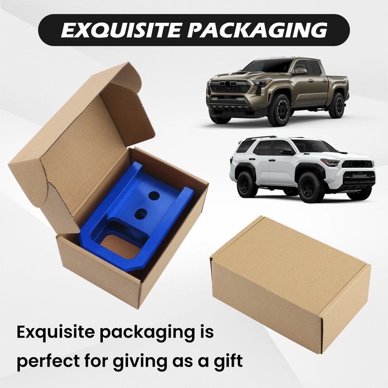 TECHPICCO Front Tow Hooks Covers for Tacoma 2024-2026/4Runner 2025-2026, Car