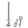 Glvaner 5/16-18 x 3-1/2" (12 Sets) Stainless Steel Carriage Bolts