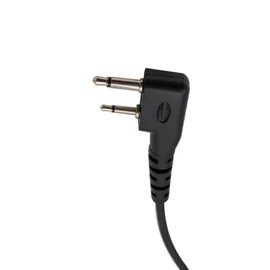 KS K-STORM Acoustic Tube Surveillance Earpiece Headset Compatible with Icom IC-F24S IC-F3 IC-F4 IC-H6 IC-U12 IC-V82 IC-F4011 Radio, PU Material (Pack of 2)
