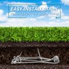 Qualirey 12 Pcs Outdoor Gopher Trap Easy Set Mole Trap