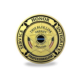 Thin Blue Line Police Challenge Coin Law Enforcement Prayer Commemorative Coins