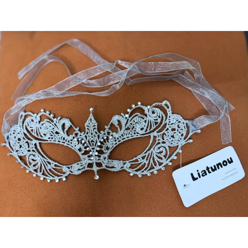 Liatunou Women's Masquerade Mask Lace Eye Mask for Ball Proms