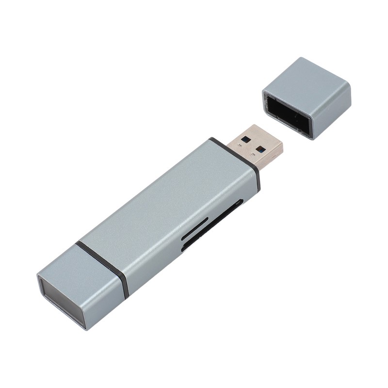 USB 3.0 Card Reader Plug and Play Dual Connector Memory