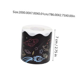 Operitacx 1 Rolle Schwarze Selbstklebende Randaufkleber für Pinnwände Praktische Beschreibbare Border Sticker für Tafel und Bürodekoration für Thanksgiving