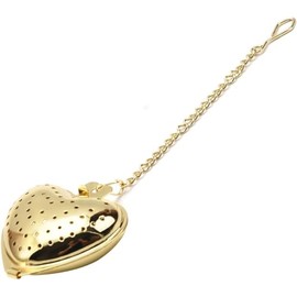 Gold Tea Strainer Easy To Clean Non-slip Fine Leak Hole Rapid-penetration Tea Infuser for Restaurant Light Blond Tea Strainers and Filters