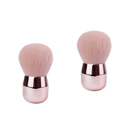 Healeved 2pcs Mushroom Shape Makeup Brush for Blush and Loose Powder Makeup Tool for Application and Easy Cleaning Random Style