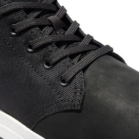 Timberland Men's Davis Square Chukka Shoe, Black Nubuck, 8.5