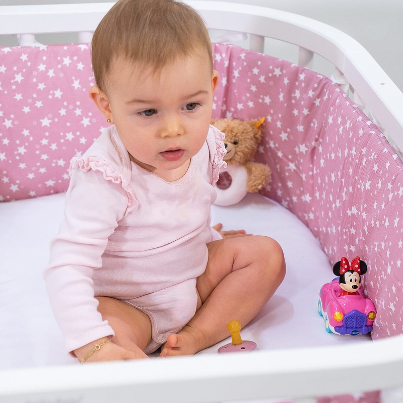 babybay Jersey Fitted Sheet Deluxe with Membrane Suitable for Maxi,