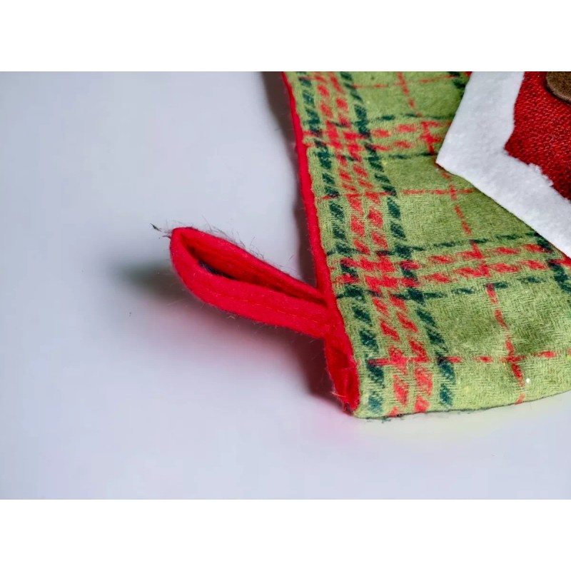 24x7 Bota Navideña Diseño 3d Roja Decorativa Navidad Christmas