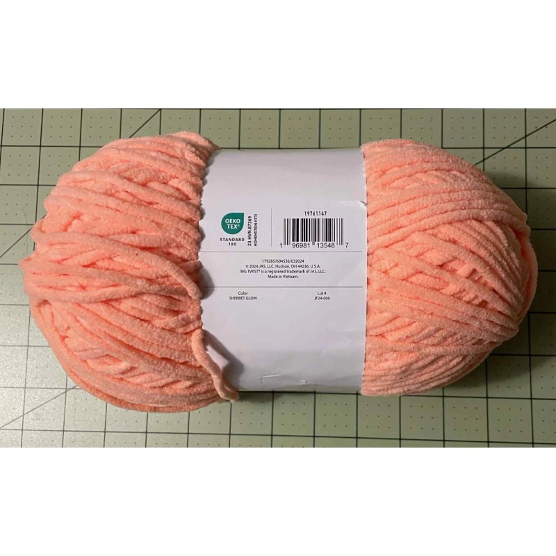 Big Twist POSH Chenille Yarn SHERBET GLOW 1 Skein