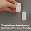 Wall Mounted Toothbrush Holder, Self-Adhesive Bathroom Storage Rack, Clear Plastic