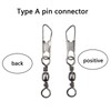 AvoDovA 100PCS Fish Fishing Barrel Swivel with Safety Snap Interlock