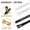 Offgridtec Reusable Self Locking Cable Ties 7.6mm x 500mm Heat