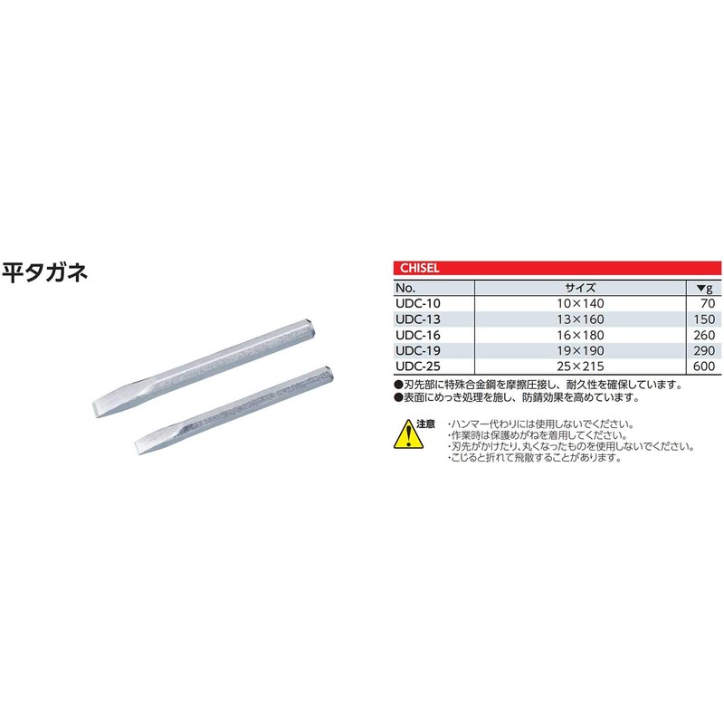 Kyoto Tools (KTC) UDC-10 Flat Chisel