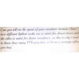 3 / 20 inch Bolts W/ RED lighted half moon nock with 3" vanes + free target tips