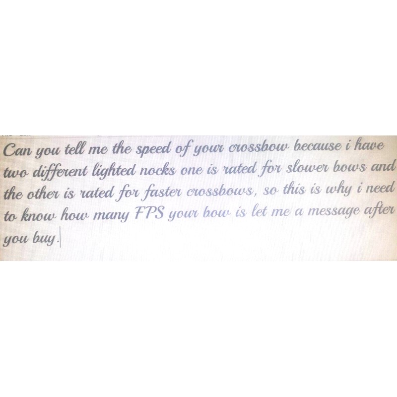 3 / 20 inch Bolts W/ RED lighted half moon