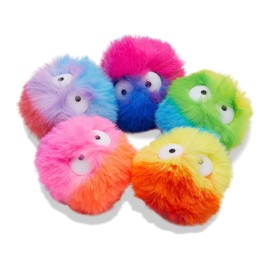 Crocs Trendy Shoe Charms 5 Pack | Jibbitz Fuzzy Puff Character 5 Pack, 5 Pack, Synthetic, No Gems, Synthetic Fiber, No Gemstone