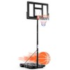 DUMOS 6.1-10FT Adjustable Height Portable Basketball Hoop Outdoor for Adult,