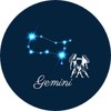 Set Of 4 Gemini Twins Star Sign Constellation Zodiac Symbol