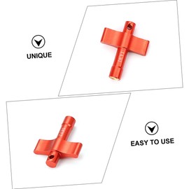 Operitacx T-Griff-Schraubenschlüssel Schlagzeug-Stimmtasten Trommeltasten Schlagzeug-Stimmschlüssel Schlüssel für Trommel hauptsächlich Zubehör für Trommeln Drum-Key-Tool Metall Orange