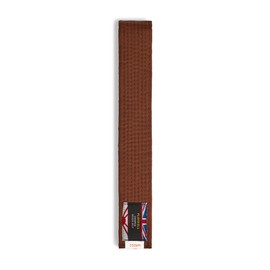 Playwell Martial Arts Cotton Solid Coloured Grading Belt - (Karate, Judo Taekwondo) (Brown, 280cm)