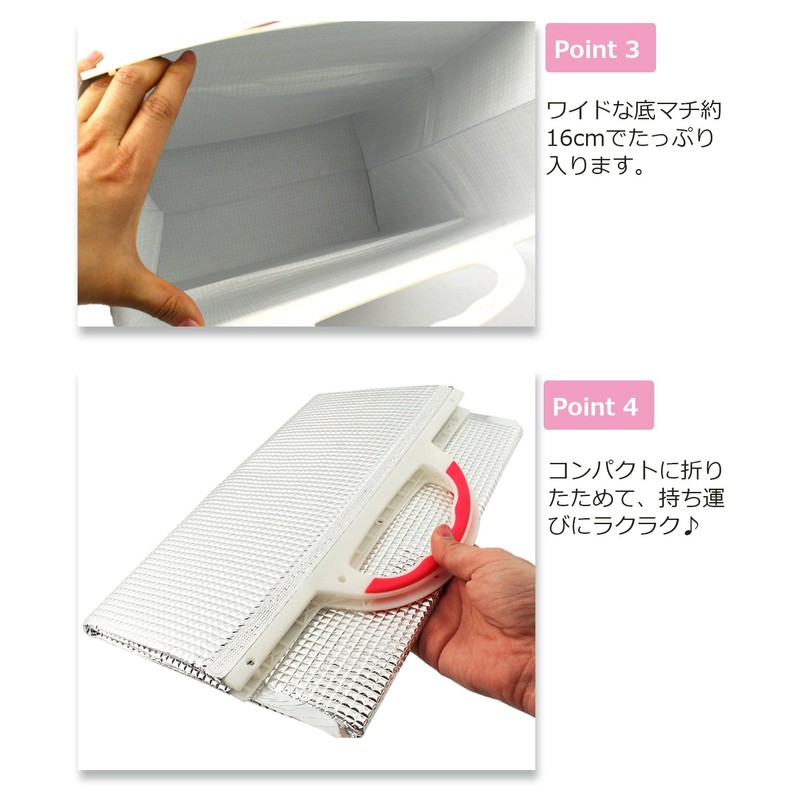 Zenkakyo Cooling Bag, Aluminum, Large, Set of 2