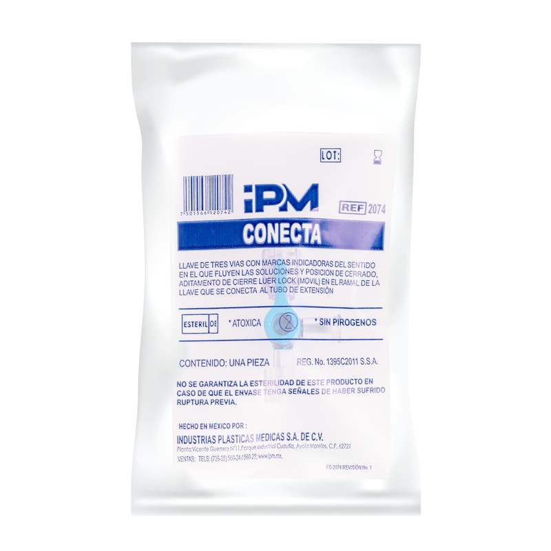 IPM - Llave de 3 Vías sin Extensión y Marcas