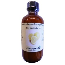 OliveNation Lemon Emulsion - Size of 4 oz - Kosher labeled, Gluten free, Water-Based and soluble in water Emulsion - provide a bright, bold citrus flavor