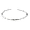 Treasure Bay Solid 925 Sterling Silver Bangle for Men and