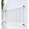 Large Clear Acrylic Daily Schedule Board for wall | Dry-Erase
