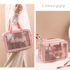 Linvrppy Travel Toiletry Bag Waterproof & Portable Organizer for Makeup
