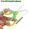 ELECKEY Left Handed Scissors for Kids 5.75",Lefty Soft Touch Pointed