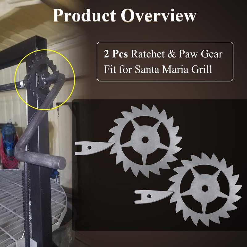 Ratchet & Paw Gear Fit for Santa Maria Grill, Suitable