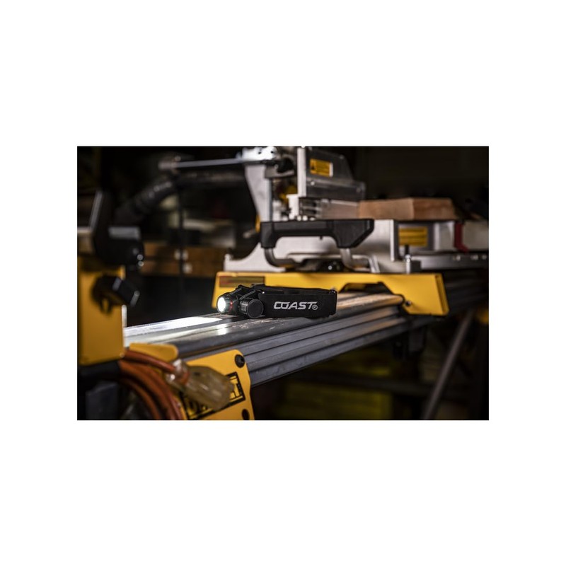 Coast XPH25R 400 lumens Black LED Head Lamp CR123 Battery