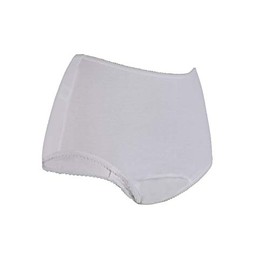 P&S Healthcare Large White Ladies Cotton Comfy Plus Incontinence Brief