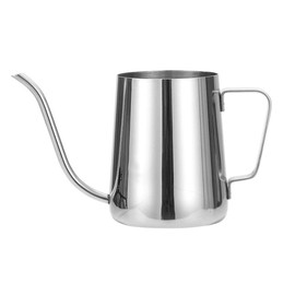 FAROL Coffee Pot, Drip Pot, Stainless Steel, Silver, Fine Mouth Pot, Gooseneck, Commercial Use, 11.8 fl oz (350 ml)
