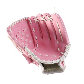 CORHAD Thicken Infield Pitcher Baseball Softball Gloves for Adults Boy Girl Left Hand Sports Infielder's Glove Pink with Enhanced Wear Resistance and Comfort