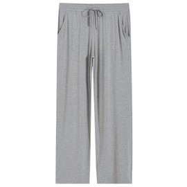 Latuza Women's Tall Pajama Pants Soft Bamboo Viscose Lounge Pants XLT Light Gray