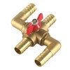 4-Way Heater Control Valve, 5/8" (16mm) Solid Brass Manual Integrated