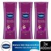 Vaseline Intensive Care Body Lotion, Mature Skin Rejuvenation, 3 Pack,