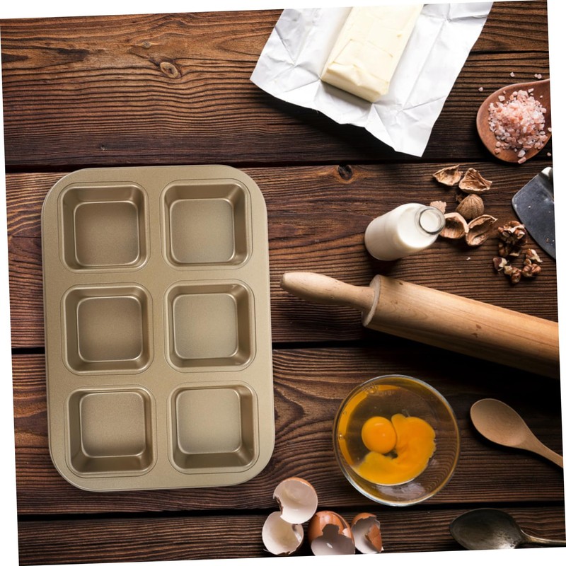 OHPHCALL Square Muffin Pan Non Stick Baking Mold for Cakes