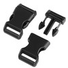 YQBOOM 3/8 Inch, 20 Pack Black Plastic Side Release Buckle