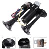 FARBIN Black air horn with button for truck trains, 12V
