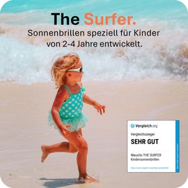 Mausito Children's Sunglasses 2-4 Years Boys & Girls I Comparison Winner Children's Sunglasses with Strap I 100% UV Protection I Flexible Sunglasses for Children I European Design Sunglasses Child,