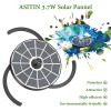 AISITIN 3.7W Solar Bird Bath Fountain Upgraded 6.3" Solar Glass